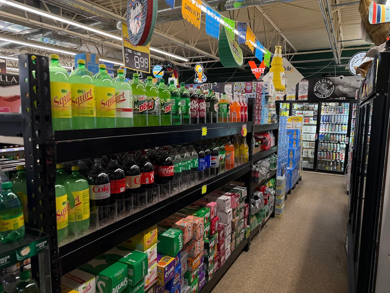 Mixers, sodas, and cocktail essentials